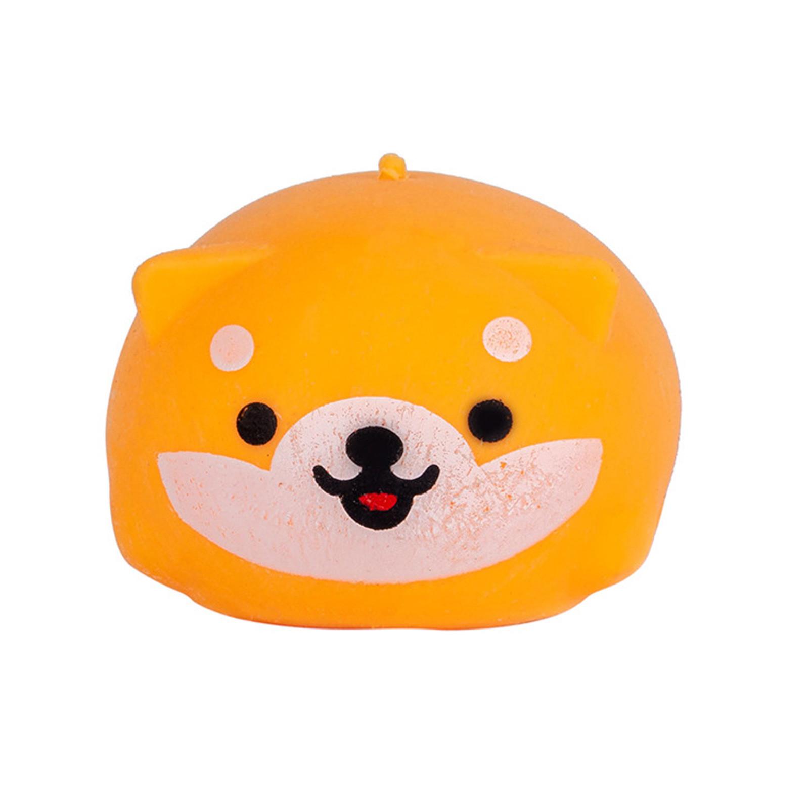

Pinch To Vent Creative Decompression Toy Cute Shiba Inu Pinch A Happy Puppy DecompressionToys 20ml жёлтый