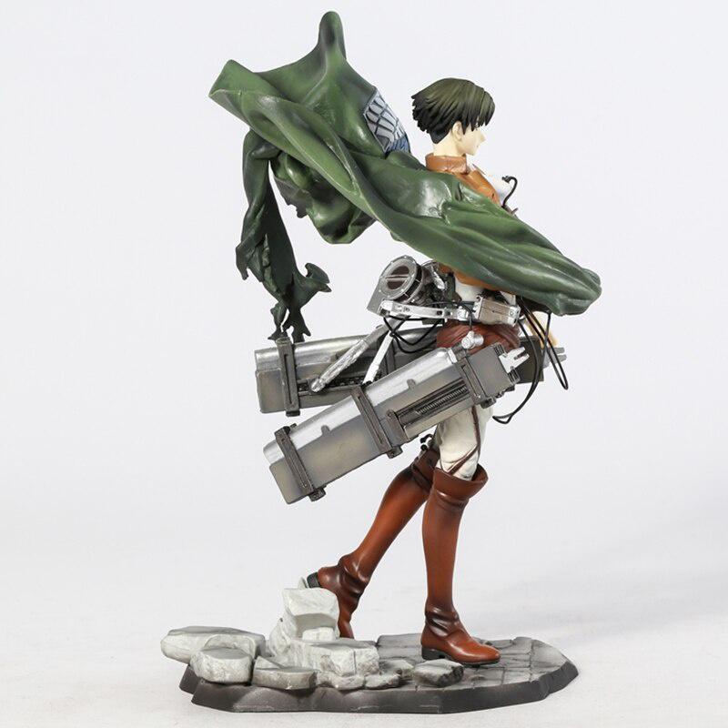 Attack On Titan Figure Levi Ackerman Eren Yeager Anime PVC Action Figure Toy Shingeki No Kyojin Statue Collection Model Doll