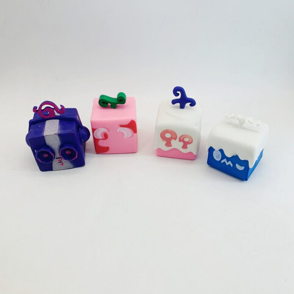 12Pcs/Set Blox Fruits Model Figures Toys Cartoon Square Devil Collection Action Figure Toys for Christmas Kid Birthday Gift