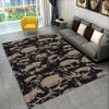 Horror Skull Gothic Witchcraft Area Rug,Carpet Rug for Living Room Bedroom Sofa Playroom Doormat Decoration,Non-slip Floor Mat