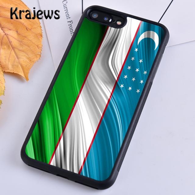 Krajews Uzbekistan Flag Phone Case Cover For iPhone 17 Air 16 15 14 Plus 11 12 13 Pro Max Coque Shell Fundas