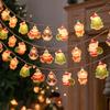 Jul LED-ljusdekorationer Jultomte Snögubbe Julgran Ljusslingor Gåva Fest Inomhus/Utomhus Julstämning Dekor