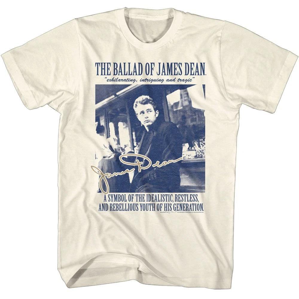 James Dean - The Ballad Of - American Classics - Solid Off-White Short Sle 110