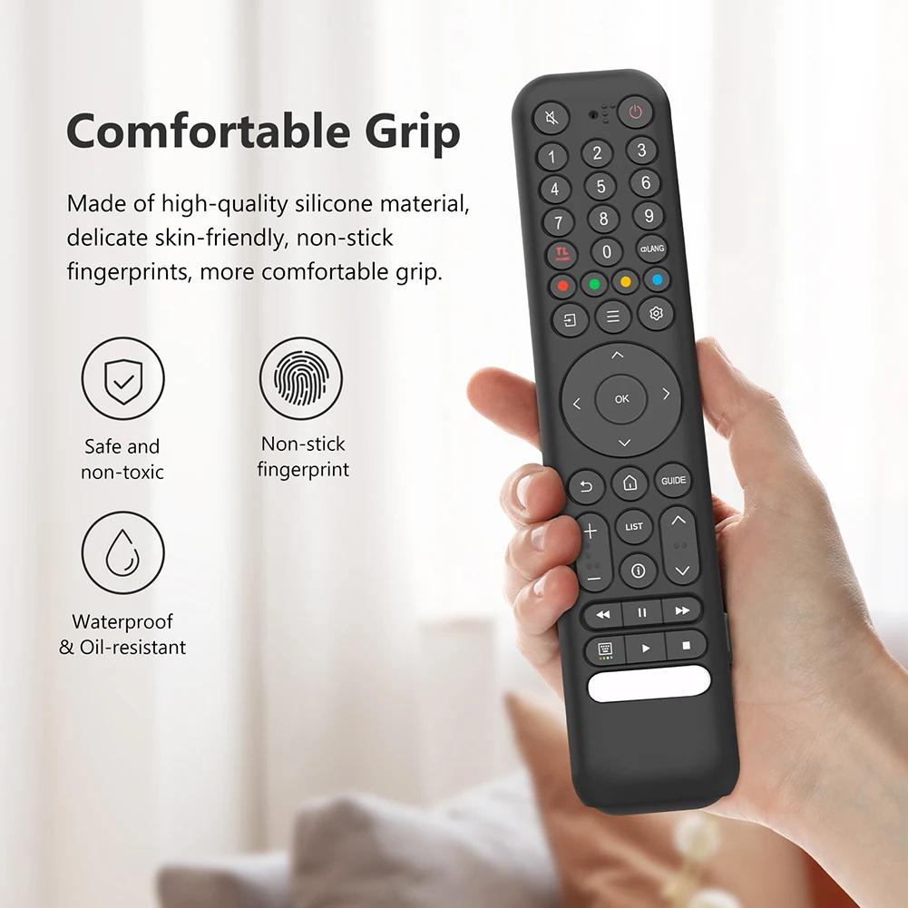 Silicone Remote Case for TCL RC716/RC833 Remote Protective Case Shockproof Protective Controller Skin with Lanyard