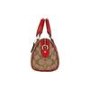 Coach Cutie 18 Chei Clasice Monogram Accesorii PVC Piele Geantă Boston Geantă de mână Geantă de umăr Geantă mică de damă Maro Roșu CN751-IMVGQ