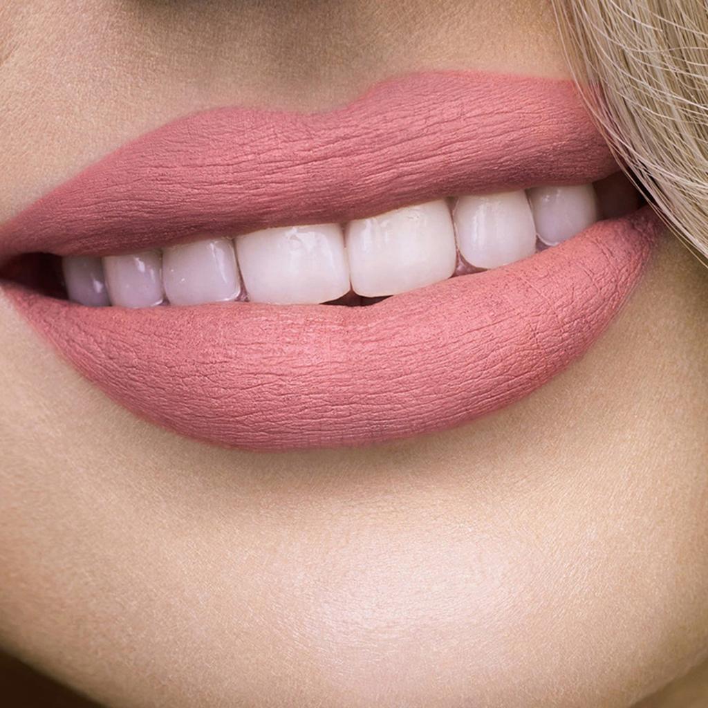 HANDAIYAN 6Pcs Rose Matte Liquid Lipstick Set Waterproof Non Stick Long Lasting Lip Gloss Lip Makeup