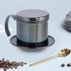 Portable Stainless Steel Coffee Drip Filter Coffee Maker Pot for Home Kitchen Office Outdoor UseBlack