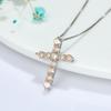 Pretty Women Crystal Cross Pendant Choker Necklace Fashion Chain Jewelry