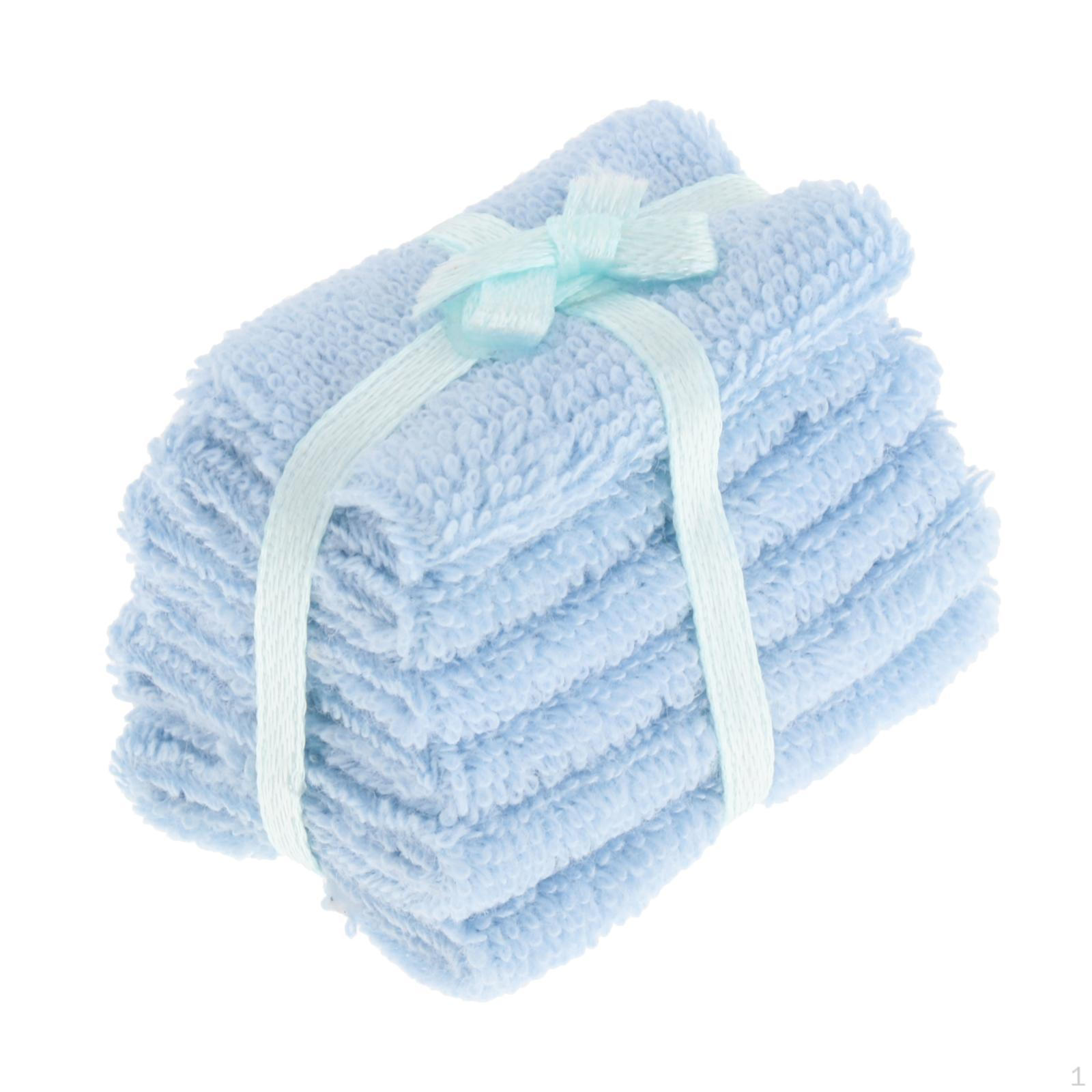 Furniture/Ornaments Farbric Collection Promote Indoor House Model for Imitating Role Playing Tasks Blue Towel Pile