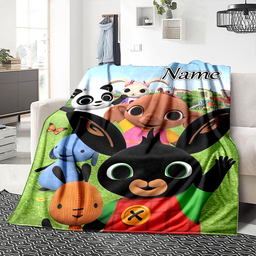 Custom Name Friendship Fun Playroom Party Blanket For Couch Bed Plush Cozy Fuzzy Blanket Super Soft Warm Blankets For Fall And Winter 091611