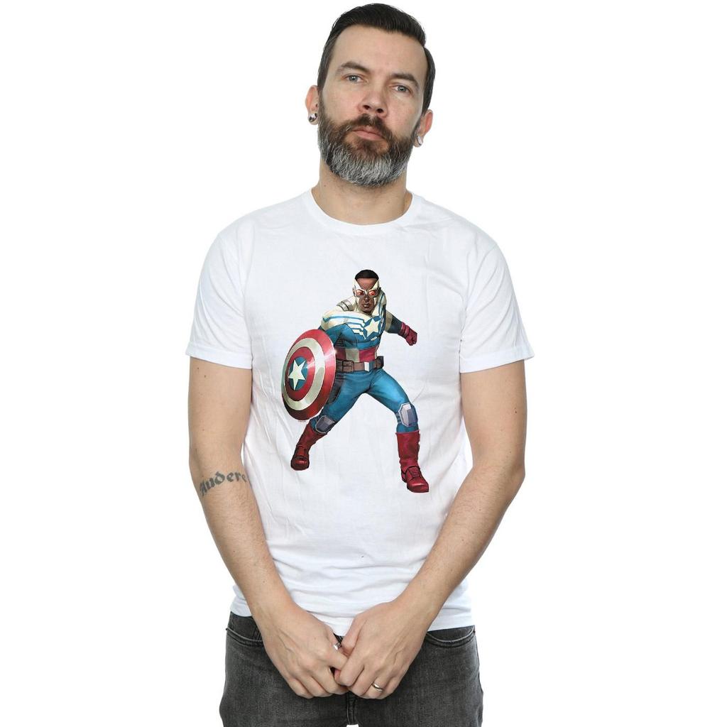 Marvel Mens Falcon Is Captain America T-Shirt