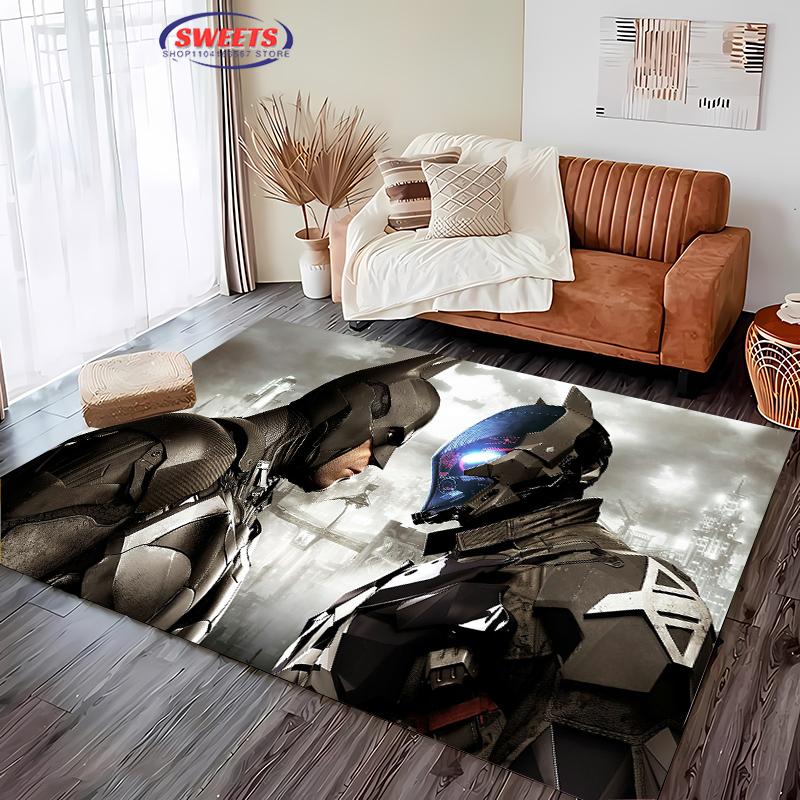 Koberec s motivem Batmana DC č. 5 Nové vydání!Protiskluzová Zvuková Izolace, Koberec do Obývacího Pokoje, Dětské Ložnice, Kancelářských Prostor, Odolná Rohož