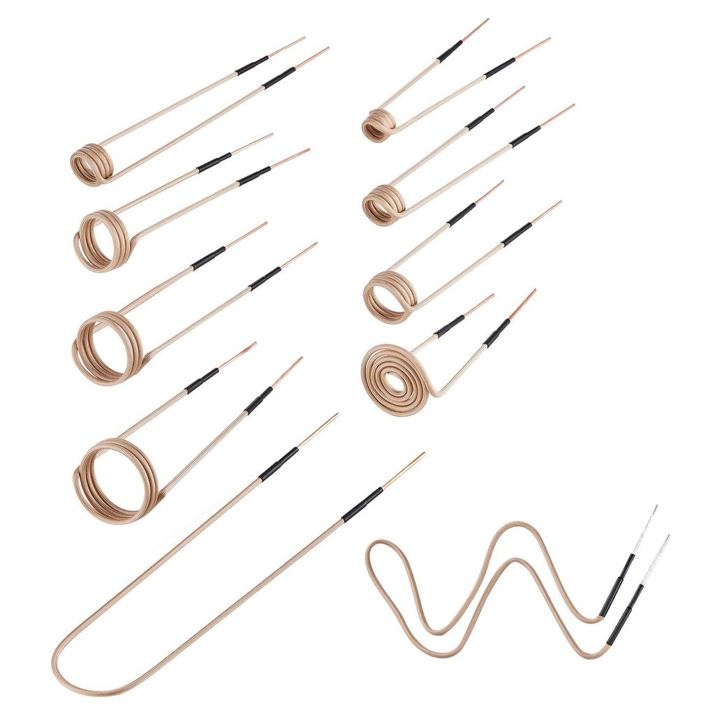 10 Stück Magnetische Induktionsheizspule, Induktor-Heizzubehör, Mini-Heizspulen-Kit mit Flexibilität und langer Lebensdauer, zum Entfernen von rostigen Schrauben und
