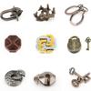Metal Puzzle Kongming & Luban Lock: Children's Brain-Teasing Toy Set