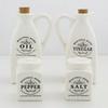 4pcs Japanese Style Kitchen Set Ceramic Seasoning Bottle Soy Sauce Bottle Home Kitchen Decoration Ornament Gift