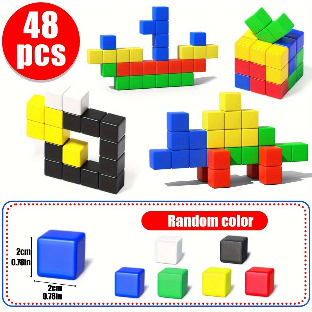 First-Class 48 Superior-Grade High-Standard 100Pcs Magnetic High-Standard Construction-Blocks 2Cm Premium-Quality Magnetic Top-Grade