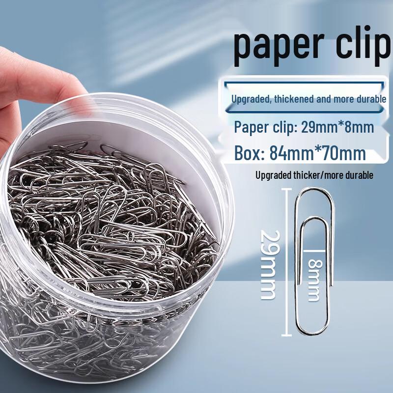 Xieyu Upgraded Thick Silver Paper Clips