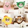 Flannel Cat Cosplay Elizabethan Collar Sponge Dog Protective Neck Cone  Help Wound Recovery