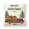 Christmas Decoration Cushion Watercolour Tree Snowman Red Pink Throw Pillow Home Decor Decor Pillowcase