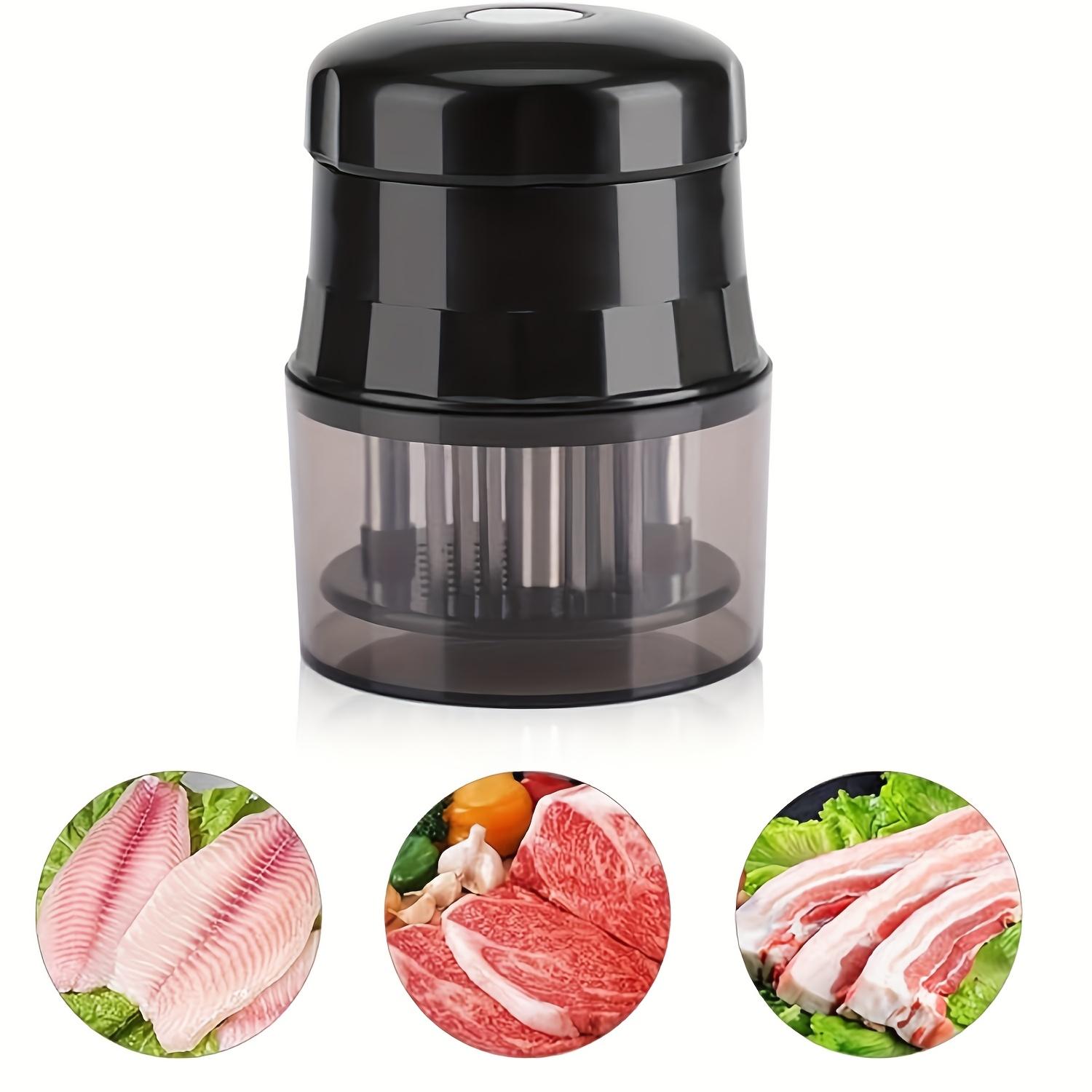 

Meat Tenderizer, 56 Needles Stainless Steel Tenderizer For Tenderizing Steak Beef Fish And Poultry, Black