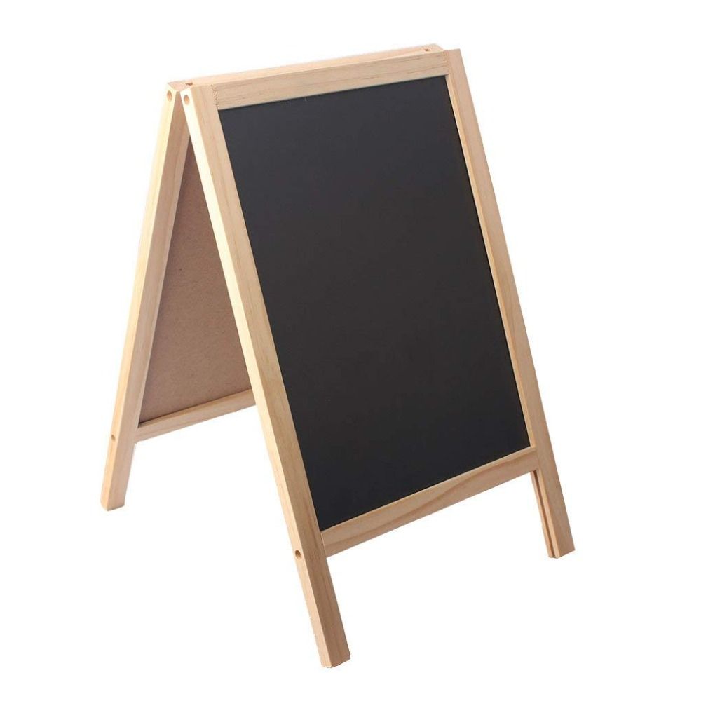 30*19cm A Frame Double Sided Chalkboard Wooden Mini Board Activity Sign Wedding Message Sign