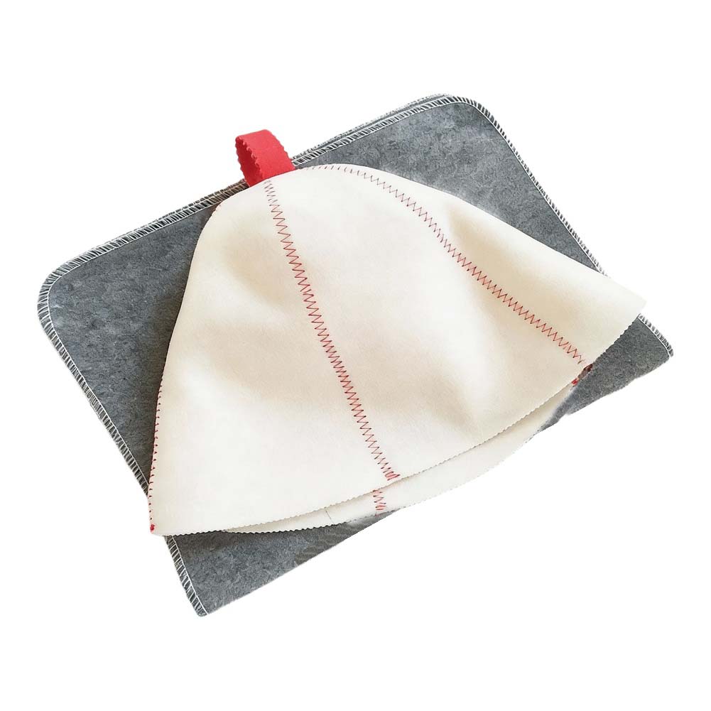 Felt Shower Cap Sauna Hat Hair Head Protection Anti-Heat Spa Sauna Hat Cleaning Cap Banya Hat For Bathroom Keep Warm Sauna Hat