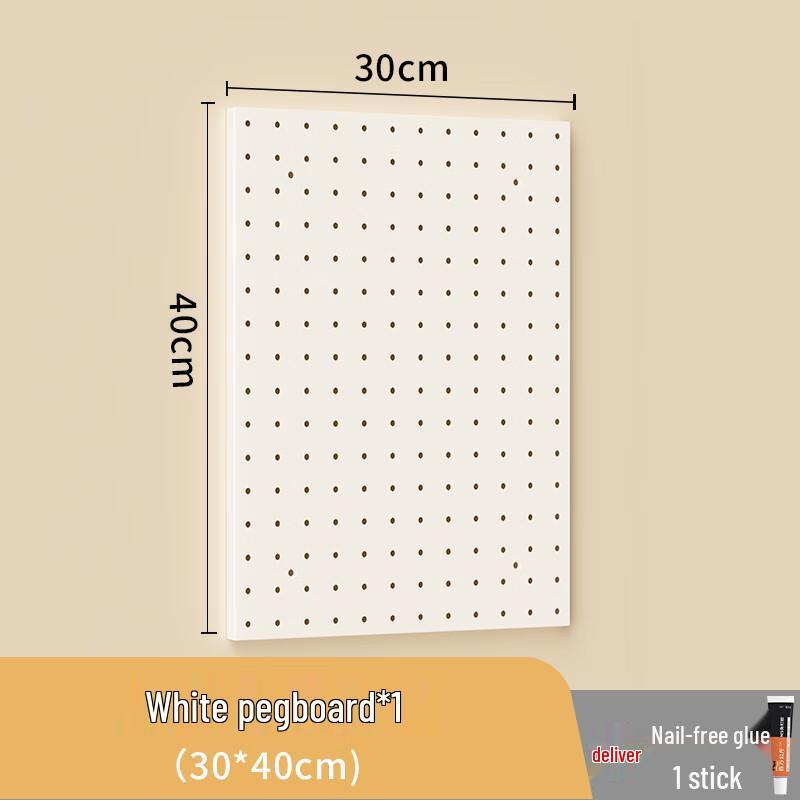 Nordic Drill-Free Aluminum Pegboard Kitchen Organizer
