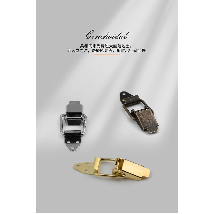 10Pcs Cabinet Box Locks Spring Loaded Latch Catch Toggle Stainless Steel Mini Spring Loaded Buckle Latch For Luggage Wooden Case