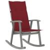 Day and Night - Day and Night Rocking Chair with Cushions Solid Gray Acacia Wood