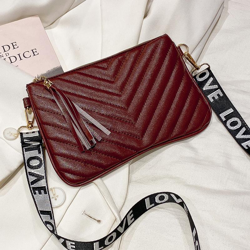 Bag women's pattern new fashion embroidery thread messenger bag women's trend webbing fringed shoulder bag