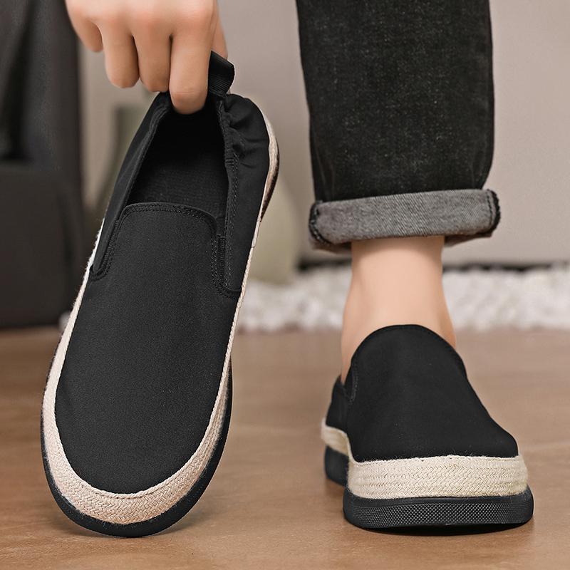 2026 New Model Men's Outdoor Canvas Shoes - Summer Casual Shoes - Canvas Soft Soles - Lightweight Walking Shoes