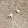 Fashion Jewelry Sterling Sliver Small Zircon Heart Stud Earring for Ladies 18K Gold Plated 925 Silver Earrings Piercing Jewelry