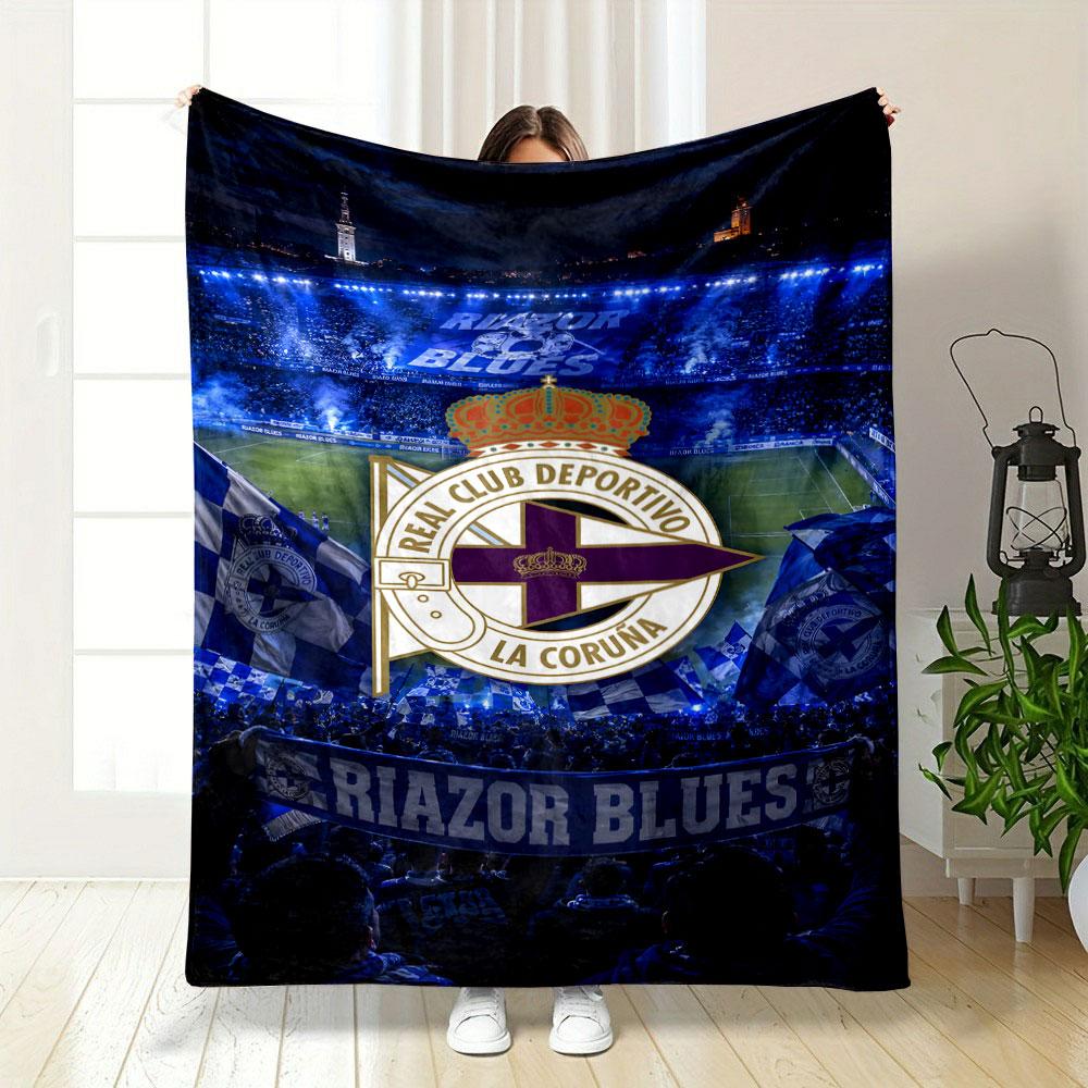 Deportivo La Coruña Stadium Atmosphere print blanket soft and cozy perfect for the living room bed sofa or a nap,gift