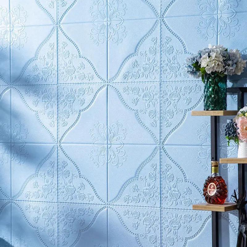 waterproof vinyl moisture proof wallpaper 3D peel and stick wall sticker wallpaper brick pattern creative heat resistant