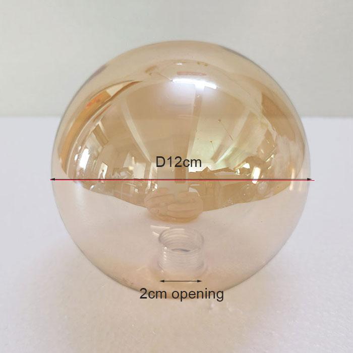 

D10см D12см D15см Дымчатый G9 стеклянный абажур для лампы, сменный с отверстием 2см, коньячный, янтарный, серый, серый, глобус G9, крышка абажура для деталей