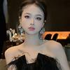 Niche Style Paris Rose Exaggerated to Make round Face Thin-Looked Female Flowers