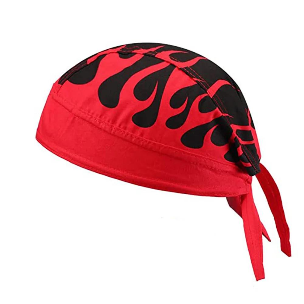1 ks Cyklistická lebka Pirátská čepice Pásek na hlavu Bandana Pokrývka hlavy Prodyšná vložka do helmy Proti pocení UV Sportovní čelenka Šátek pro muže a ženy