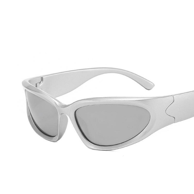 Y2K Sports Punk Sunglasses Women Men Square Vintage Shades Trendy Goggle Sun Glasses  Eyewear