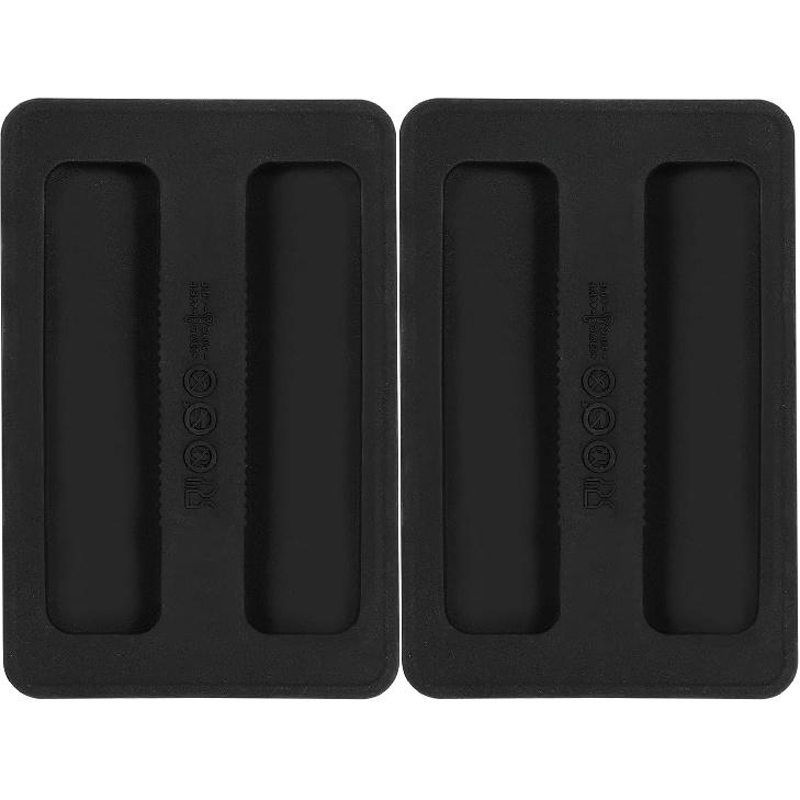 2Pcs Toaster Cover 2 Slice Silicone Toaster Dust Covers Black Bread Machine Cover Silicone Toaster Lid Bread Maker Top Cover Sandwich Machine Part