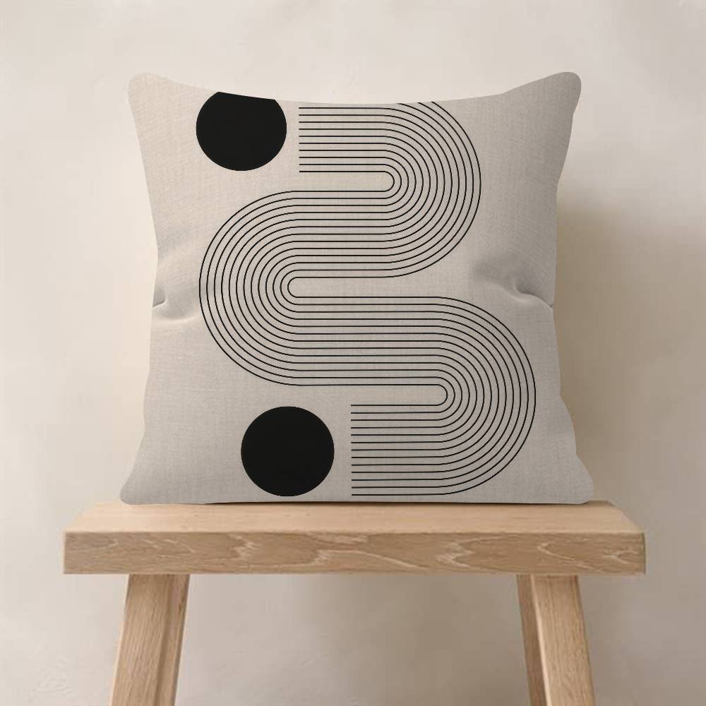 abstract Bauhaus-style  Cushion Cover Inches Farmhouse Decor Home Throw Pillow Covers for Couch Decorations
