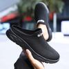 Leichte Herren-Halbschuhe Atmungsaktive Herren-Hausschuhe Mode Freizeit Schuhe Rutschfest Herren Flach zum Hineinschlüpfen Flats Outdoor Große Größe