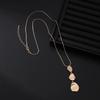 Fashionable Light Luxury Irregular Geometric Alloy Pendants Women's Long Necklace Clothing Accessories Sweater Chain