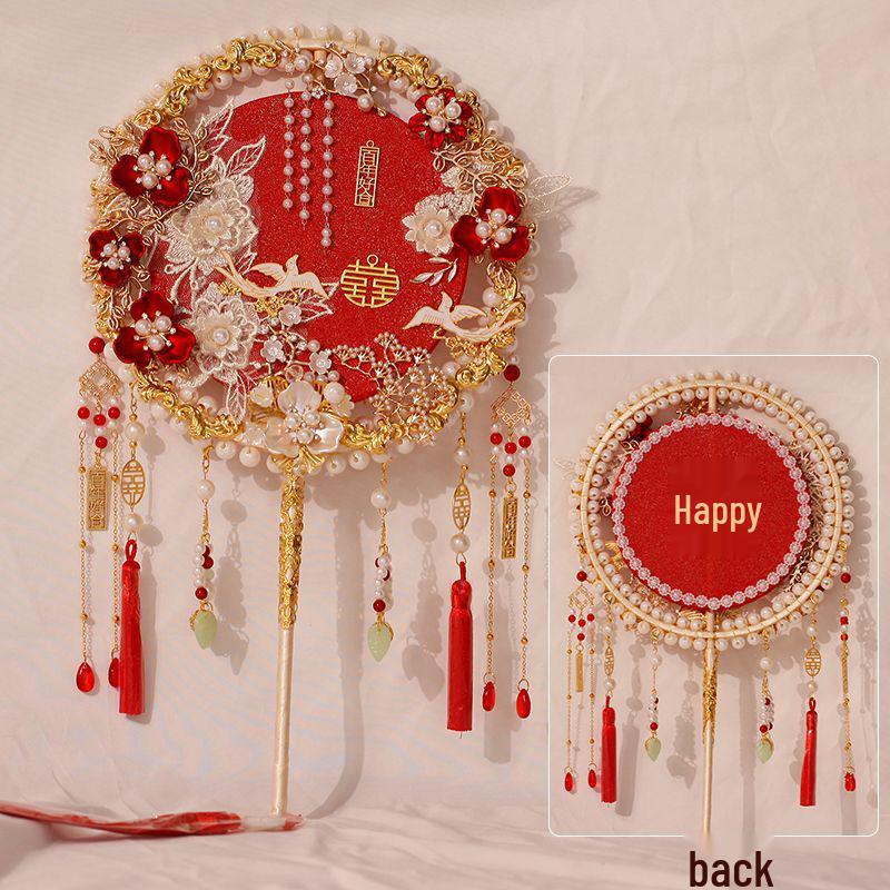 Luxury Xiuhe Wedding Fan DIY Kit - Perfect Bridal Gift or Keepsake