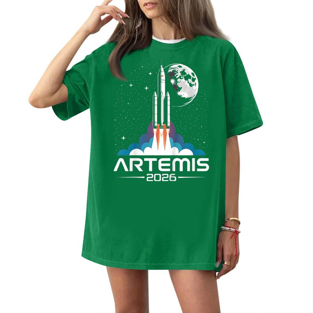 Damen Modisches Lässiges Kurzarm-T-Shirt mit Aufdruck Rundhals-Top
