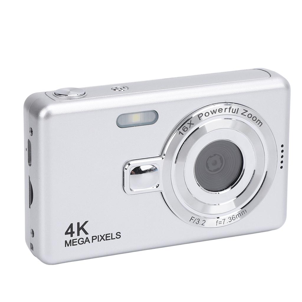 2.4inch Digital Camera 16x Zoom 50MP High Resolution 4K Video Compact Selfie Camera for Photography Travel 64GB