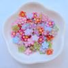 50Pcs New Cute Resin 9mm Mini Flower Series Flat Back Fit Phone Deco Parts Embellishments For Hair Bows Accessories