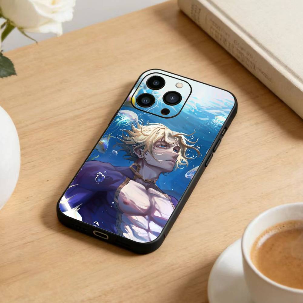 D-Record of Ragnarok Anime Phone Case For iPhone 17 16 15 14 13 12 Max Plus Silicone Black Cover