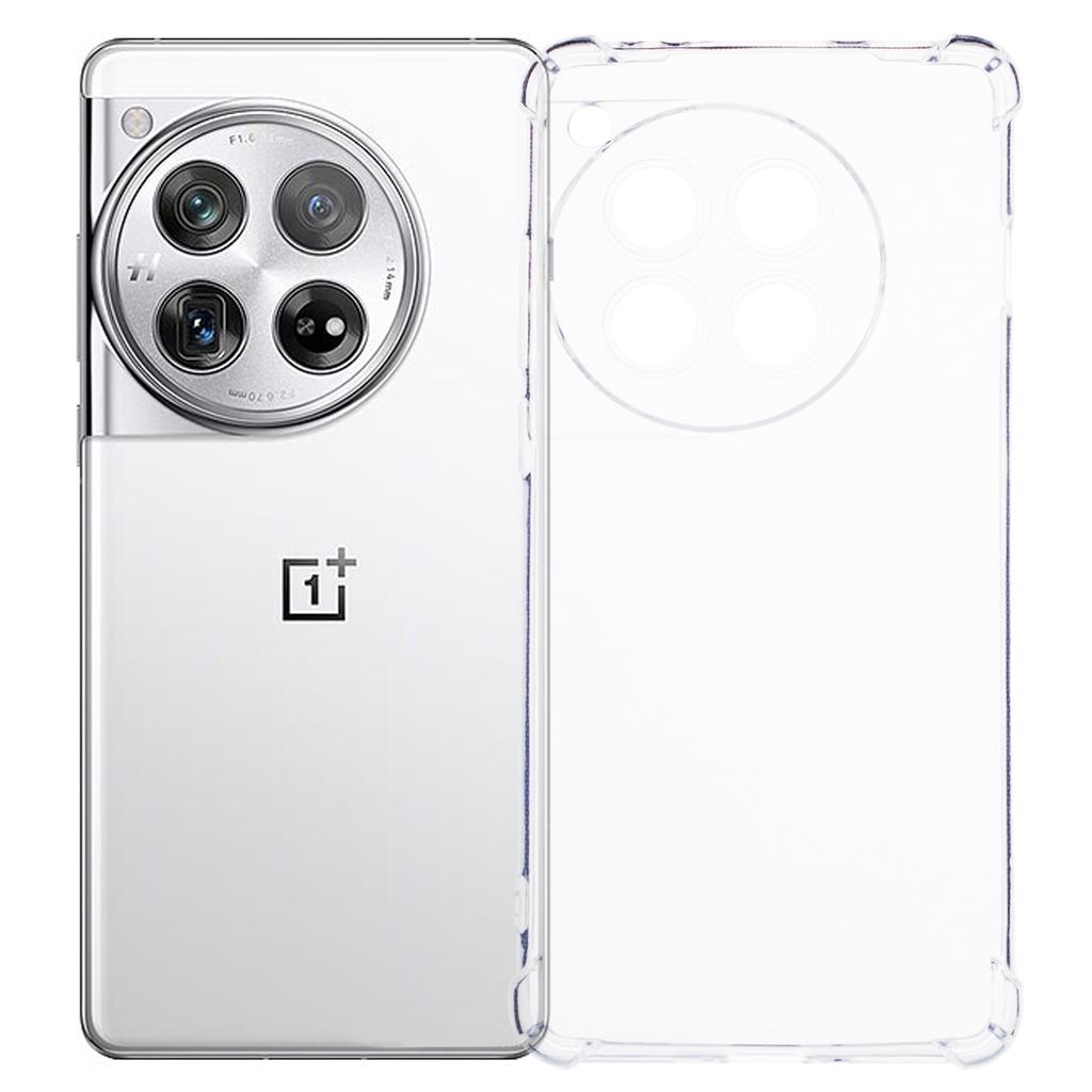 Für OnePlus 12 5G TPU Hülle Klar Verstärkte Vier Ecken Handy Rückschale