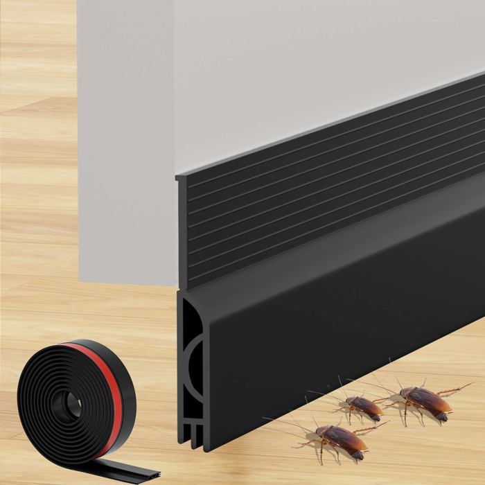 Bas de porte isolant - AIMOONSA - 100 cm - Silicone - Auto-adhésif - Isolation thermique