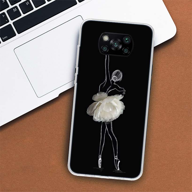 Ballerina Ballett Tanzen Handyhülle Für Xiaomi Mi 11 Lite 11i 12X 12 9 8 11T 10T 9T Pro 10 5X 6X Ultra 5G Hülle Coque Capa